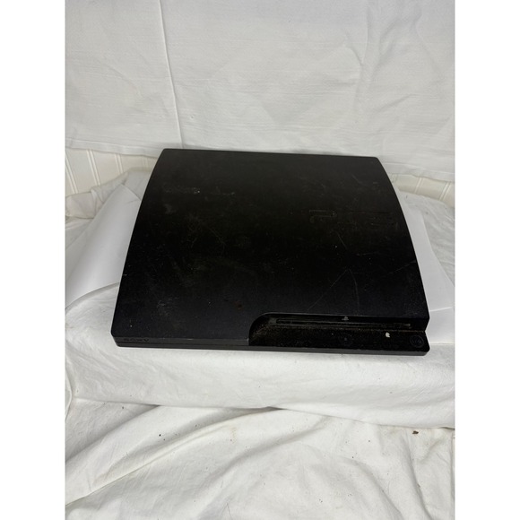 Untested Sony PlayStation 3 PS3 CECH 3001A Black Console System untsted